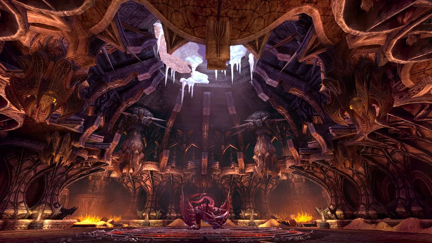 A dragon waiting at the heart of Kelsaik's hall